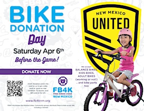 Free Bikes 4 Kidz Used Bike Donation Night - New Mexico United