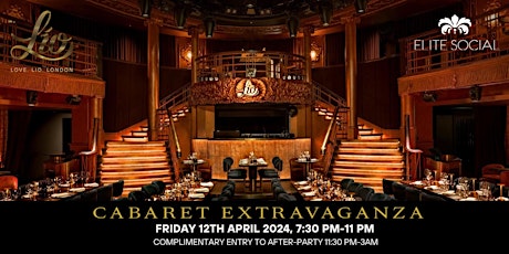 Friday Cabaret Extravaganza & After-Party