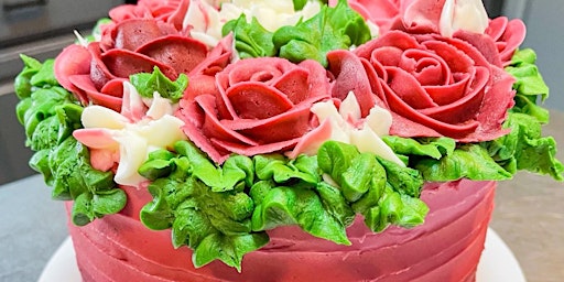 Immagine principale di Ombré buttercream rose cake class 