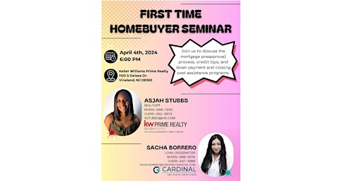 Imagem principal do evento First Time Home Buyer Seminar