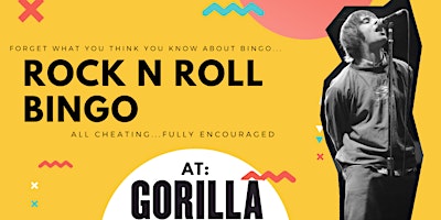 Imagem principal do evento Rock N Roll Bingo @ Gorilla