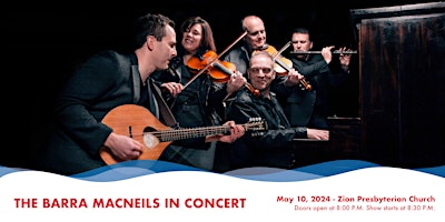 Primaire afbeelding van The Barra MacNeils - In Concert  - $49 - Setting Day Festival