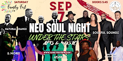 Imagem principal do evento NEO SOUL NIGHT UNDER THE STARS  @ FAMILY FEST DFW