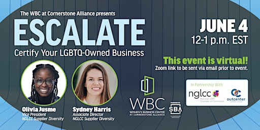 ESCALATE: LGBTQ-Owned Business Certification primary image