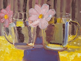 Primaire afbeelding van Still Life Oil Painting with Aster Guinness