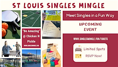 Singles Mingle or Pickleball,  A Fun Way To Meet Singles in St. Louis
