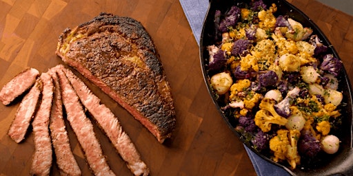 Imagem principal do evento UBS IN PERSON Cooking Class: Garlic Steak & Breadcrumb Crusted Cauliflower