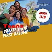 Primaire afbeelding van Teens Create Their First Resume