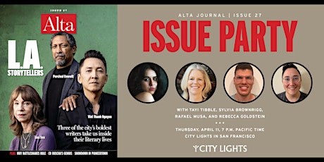 You’re Invited! Celebrate Alta’s Issue 27 at City Lights