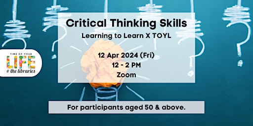 Hauptbild für Critical Thinking Skills | Learning to Learn X TOYL