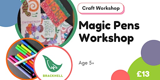 Imagen principal de Magic pen workshop with Adi in Bracknell