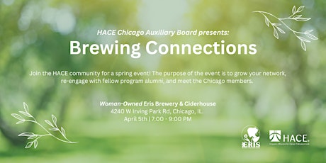 Imagen principal de HACE Chicago Auxiliary Board: Brewing Connections