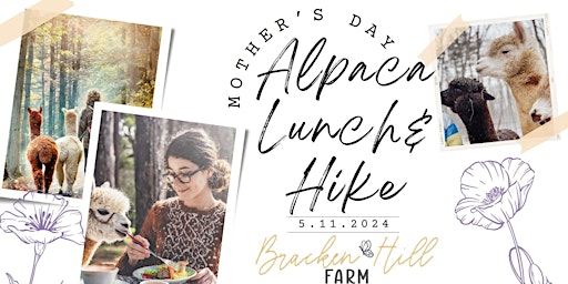 Primaire afbeelding van Mother's Day Late Afternoon Alpaca Lunch & Hike