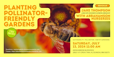 Imagem principal do evento Planting Pollinator-Friendly Gardens