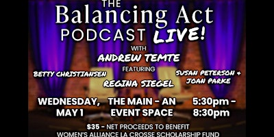 Image principale de THE BALANCING ACT PODCAST - LIVE!!! with ANDREW TEMTE