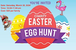 Imagem principal do evento Charity Flamingo & Easter Egg Hunt