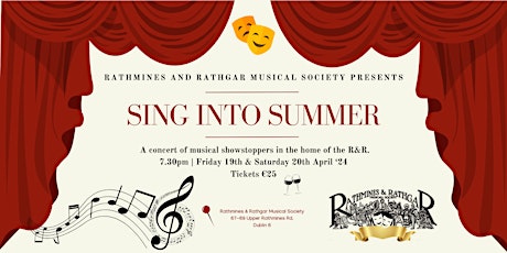 Sing into Summer - April 19th - an R&R concert of musical favourites!