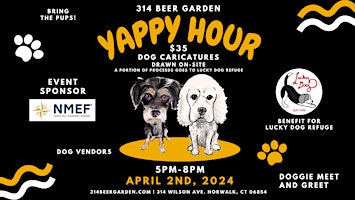 Imagem principal do evento Dog Caricatures at 314's Yappy Hour