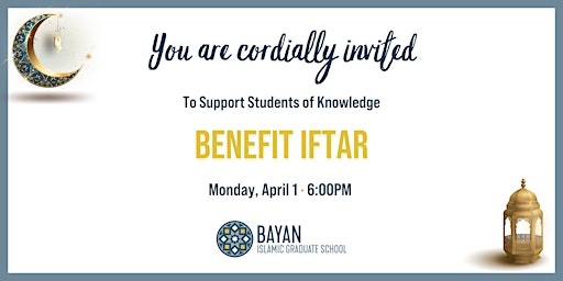 Imagem principal de Bayan Community Iftar | Houston | April 1st, 2024