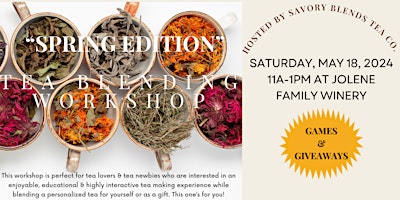 "Spring Edition" Tea Blending Workshop primary image