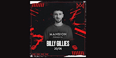 Primaire afbeelding van Mansion Mallorca presents Billy Gillies 20/06!