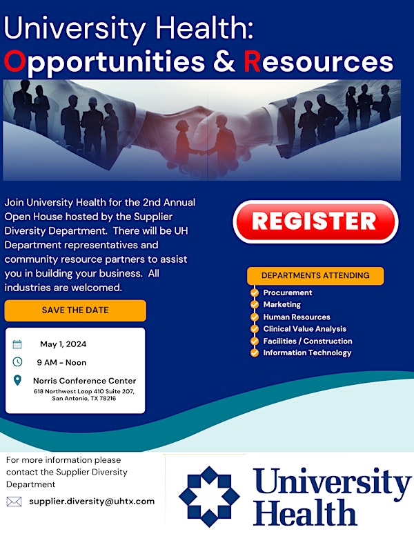 University Health Open House: Opportunities and Resources