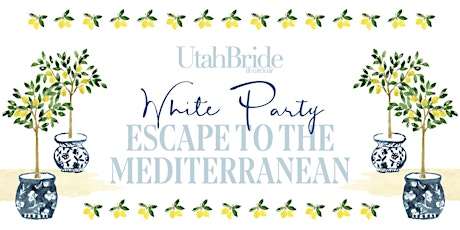 Utah Bride & Groom White Party