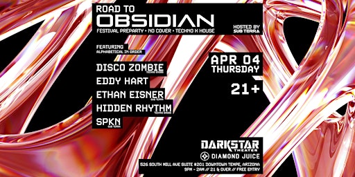 Imagem principal do evento OBSIDIAN FESTIVAL PRE-PARTY at DARKSTAR | APRIL 04