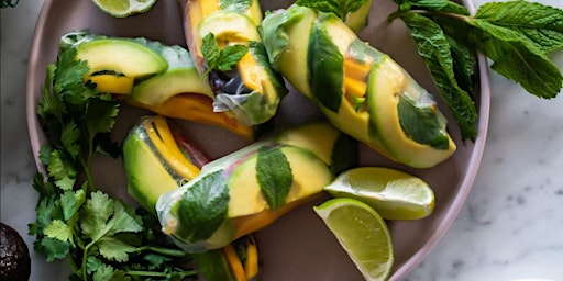 UBS IN PERSON Cooking Class: Avocado Summer Rolls & Peanut Avocado Sauce primary image