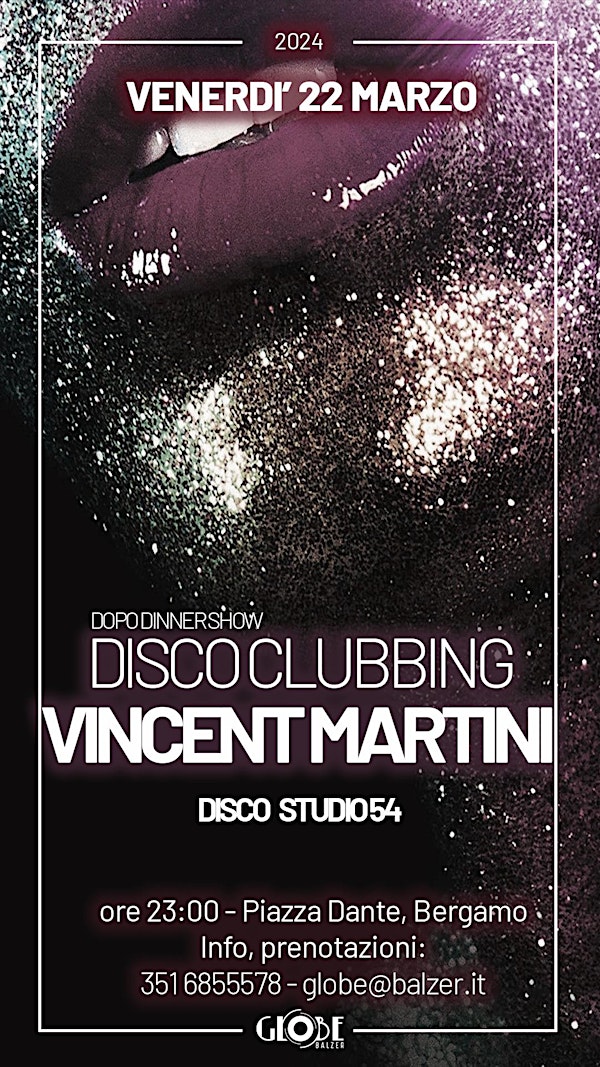 DISCO STUDIO 54 - DJSET : VINCENT MARTINI
