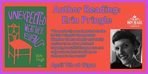 Hauptbild für Author Reading: Erin Pringle