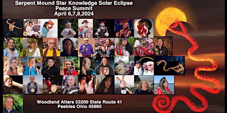 Serpent Mound Star Knowledge New Moon, Solar Eclipse Spring Peace Summit