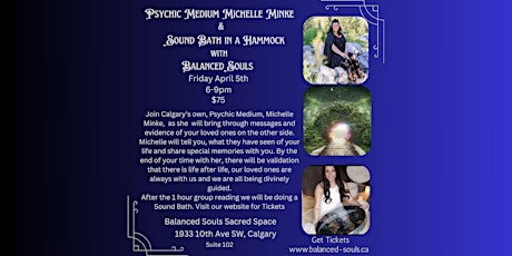 Psychic Medium Michelle Minke & Sound Bath in a Hammock