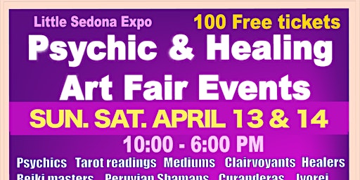 Primaire afbeelding van IRVINE CA - Psychic & Holistic Healing Art Fair Events - April 13 & 14