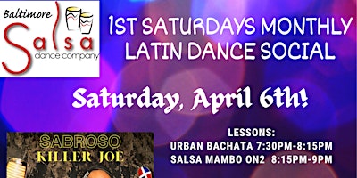 Immagine principale di BSDC’s 1st Saturday Monthly Latin Dance Social with Lessons 