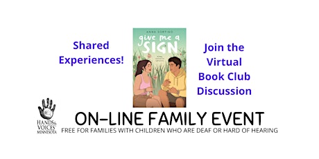 MN Hands & Voices Family Event Virtual Book Club - Just Give Me A Sign primary image