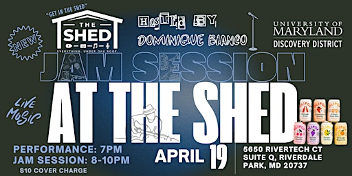 Imagen principal de Jam Session at The Shed DMV - Sponsored by OLIPOP