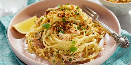 UBS IN PERSON Cooking Class: Spicy Crab Pasta w Mustard & Creme Fraiche