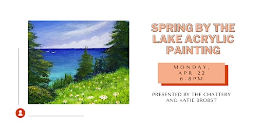 Primaire afbeelding van Spring by the Lake Acrylic Painting - IN-PERSON CLASS