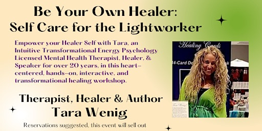 Image principale de Be Your Own Healer: Self Care for the Lightworker at Spirit Fest™ Sarasota