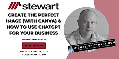 Create with Canva & How to Use ChatGPT for Your Business | Stewart Title primary image