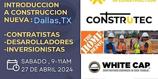 Hauptbild für Introducción a Construcción Nueva: Dallas, Tx.