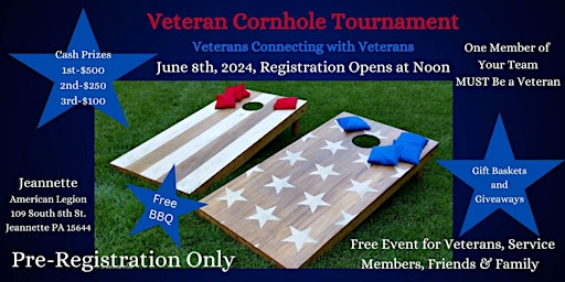 Veteran Cornhole Tournament primary image