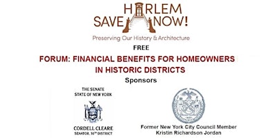 Primaire afbeelding van FORUM: FINANCIAL BENEFITS FOR HOMEOWNERS IN HISTORIC DISTRICTS