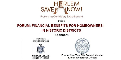 FORUM: FINANCIAL BENEFITS FOR HOMEOWNERS IN HISTORIC DISTRICTS primary image