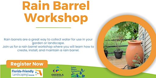 Image principale de Water Collection for your garden with Rain Barrels-Thurs, July 11th- 2:00pm