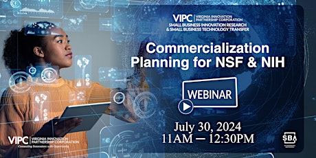 Commercialization Planning for NSF & NIH WEBINAR