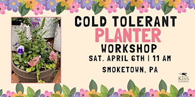 Image principale de Cold Tolerant Planter Workshop (Smoketown Location)