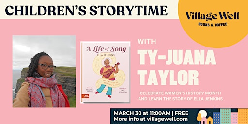 Imagem principal do evento Children's Storytime with Ty-Juana Taylor