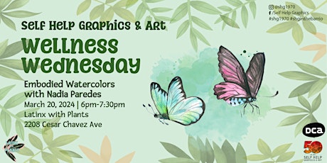Imagen principal de Wellness Wednesday Embodied Watercolors: Using Art as a Path to Mindfulness